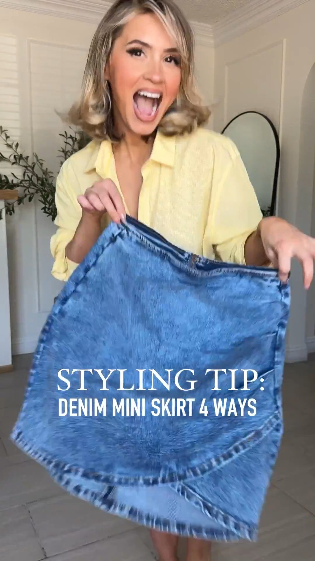 1 denim mini skirt, 4 ways! 

Wearing small in the color modern blue

#LTKgrwm #LTKPetite #LTKootd