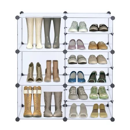 Hassch 9-Cube Storage Unit Organizer with Divider Design Modular Cabinet Shoe Boots Rack for Closet  | Walmart (US)