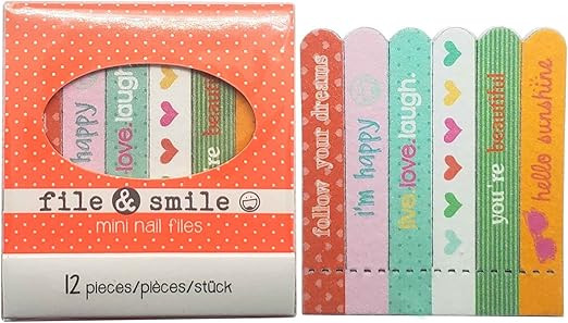 Mini Nail File Set - Professional Manicure Kit for Natural and Artificial Nails - Emery Board Fil... | Amazon (US)