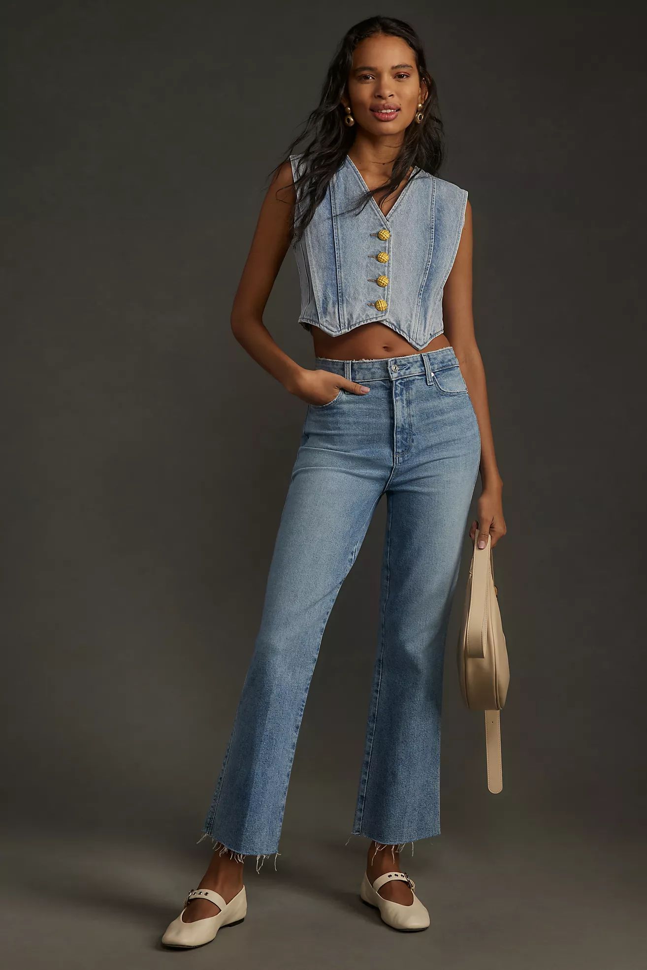 PAIGE Courtney High-Rise Straight-Leg Jeans | Anthropologie (US)