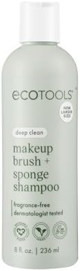 EcoTools Makeup Brush + Sponge Shampoo Cleanser, Deep Clean, Sulfate-Free, Fragrance-Free Brush C... | Amazon (US)