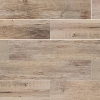 Laurelwood Cream 8 in. x 47 in. Color Body Porcelain Floor and Wall Tile (15.2 sq. ft./Case) | The Home Depot