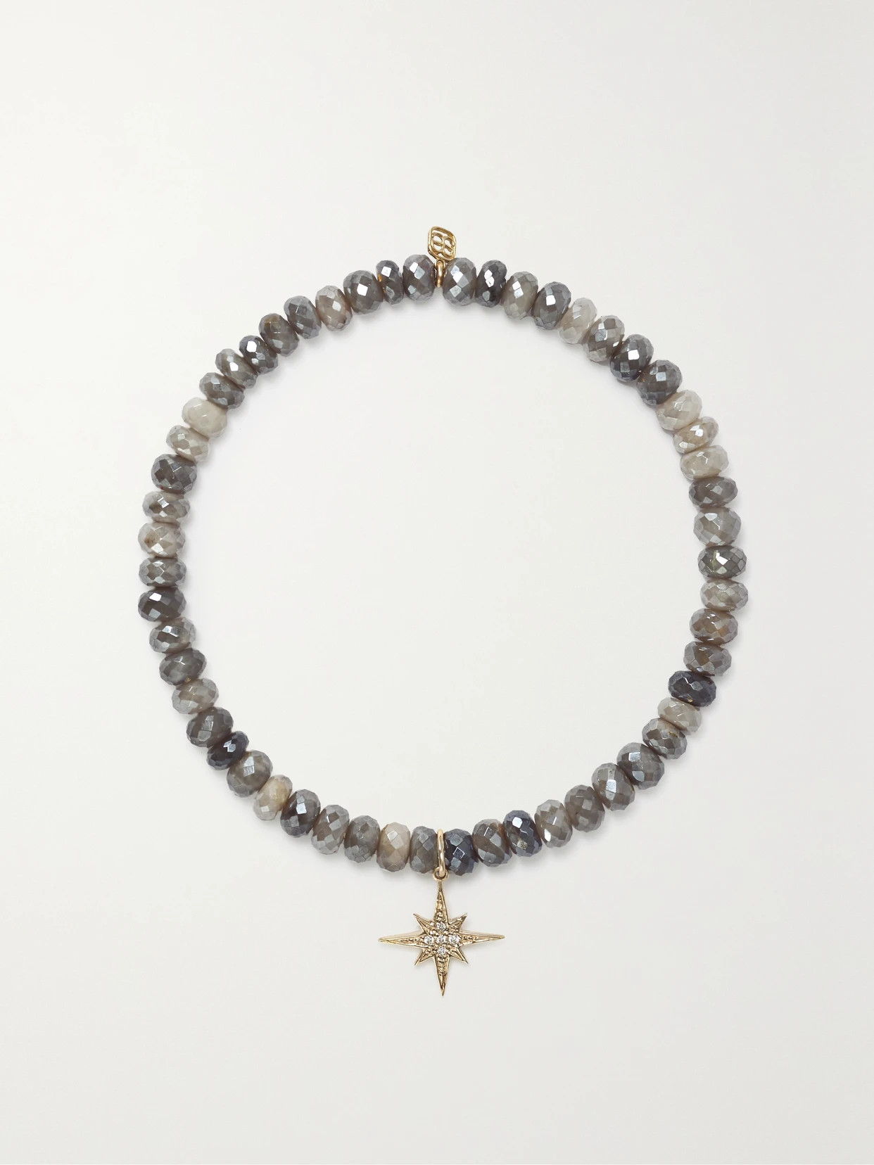 Sydney Evan - Small Starburst 14-karat Gold, Silverite And Diamond Bracelet - One size | NET-A-PORTER (US)