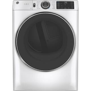 GE 7.8 cu.ft. Smart Front Load Gas Dryer in White with Steam and Sanitize GFD65GSSVWW - The Home ... | The Home Depot