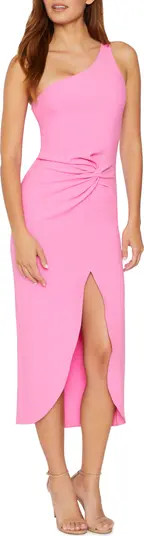 Merilou Twist Front One-Shoulder Midi Dress | Nordstrom