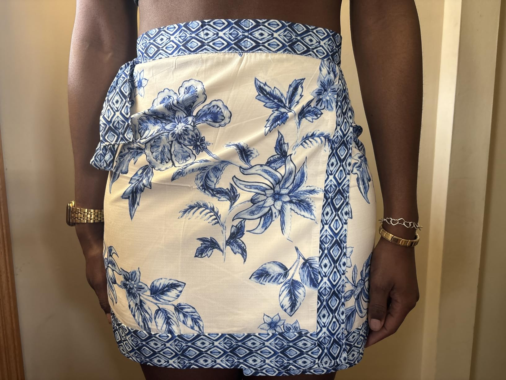 Womens Floral Wrap Mini Skirt Summer Beach Short Skirt Casual Knot Side High Waist A Line Vacatio... | Amazon (US)