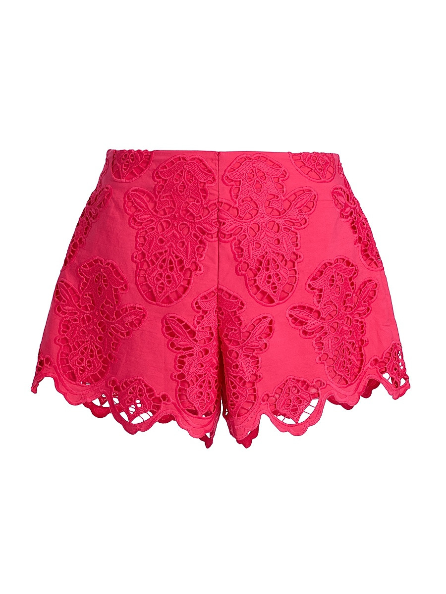 Women's Trish Eyelet Shorts - Azalea Eyelet - Size XS | Saks Fifth Avenue