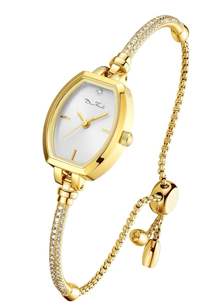 Petite Bracelet Watch for Women, Gifts for Girlfriend Diamond Dress Analog Watch Waterproof | Amazon (US)
