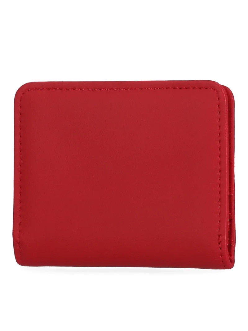 Time and Tru Women's Sharon Two Fold Wallet, Solid Red | Walmart (US)