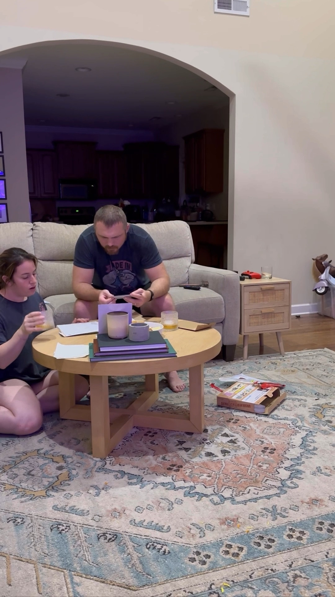 This is one of the first at home dates that I shared that went viral 
It is perfect if you love a good true crime mystery. 
The murder mystery game is harder than I expected and was perfect with caramel apples and smoked whiskey (which will also make a great Christmas gift for your dad or husband)

#LTKSeasonal #LTKParties #LTKHome