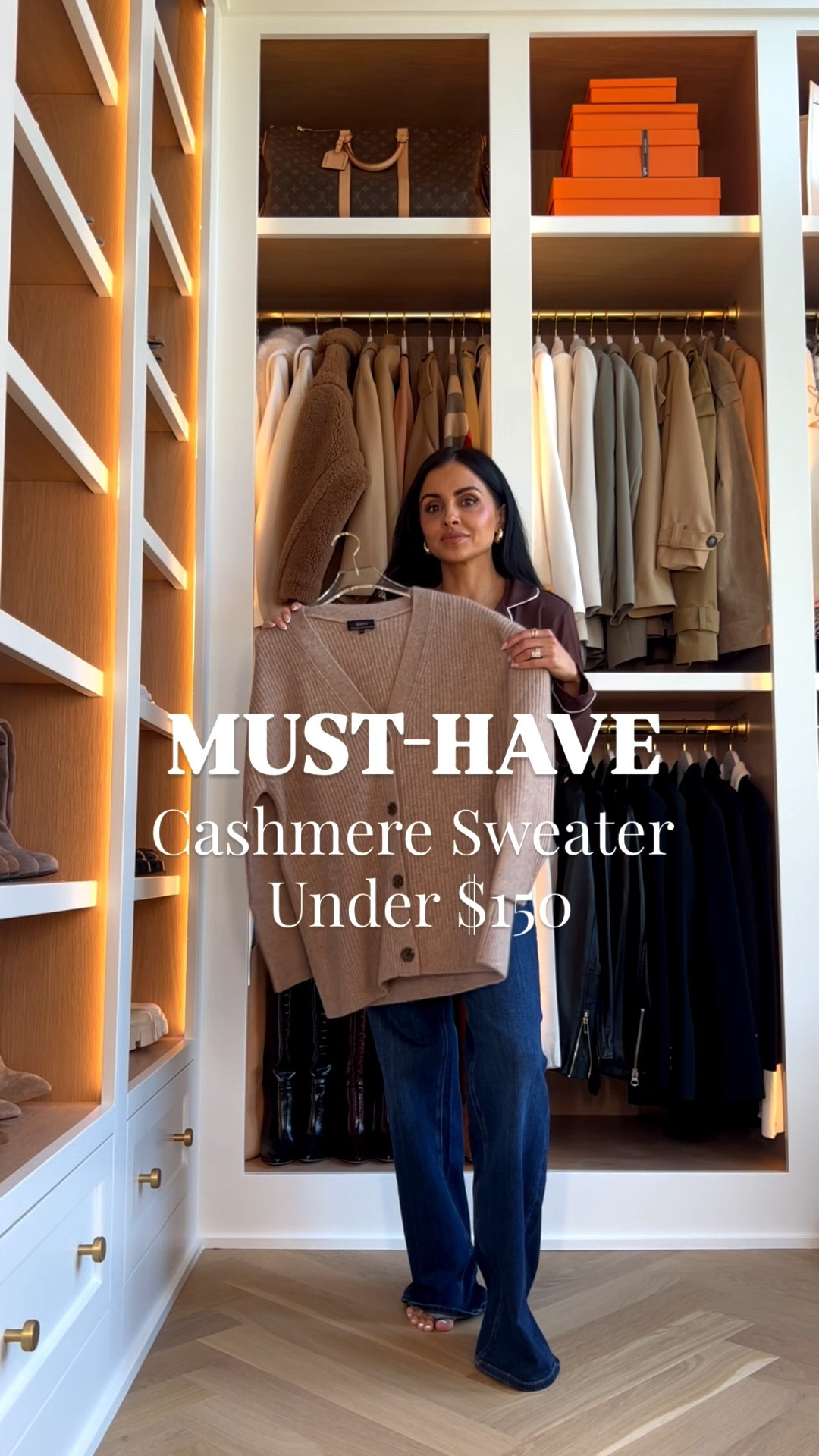 Fall must-have 
cashmere cardigan under $150 via Quince 
Wearing an XS
Jeans under $50 run TTS

@onequince #QuincePartner

#LTKFindsUnder100 #LTKSeasonal #LTKFindsUnder50