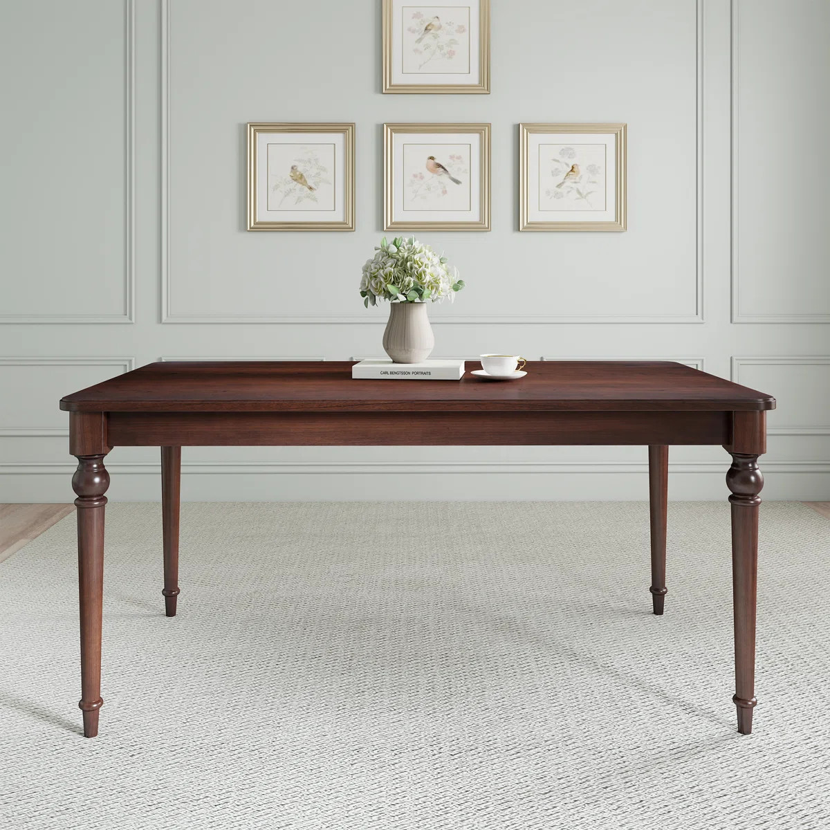Ingrim 63" W Mid-Century Modern Rectangular Dining Table | Wayfair North America