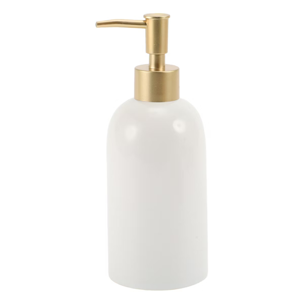 Unique Bargains Simple Cylindrical Soap Pump Dispenser for Bathroom 320ml White 1 Pc | Target