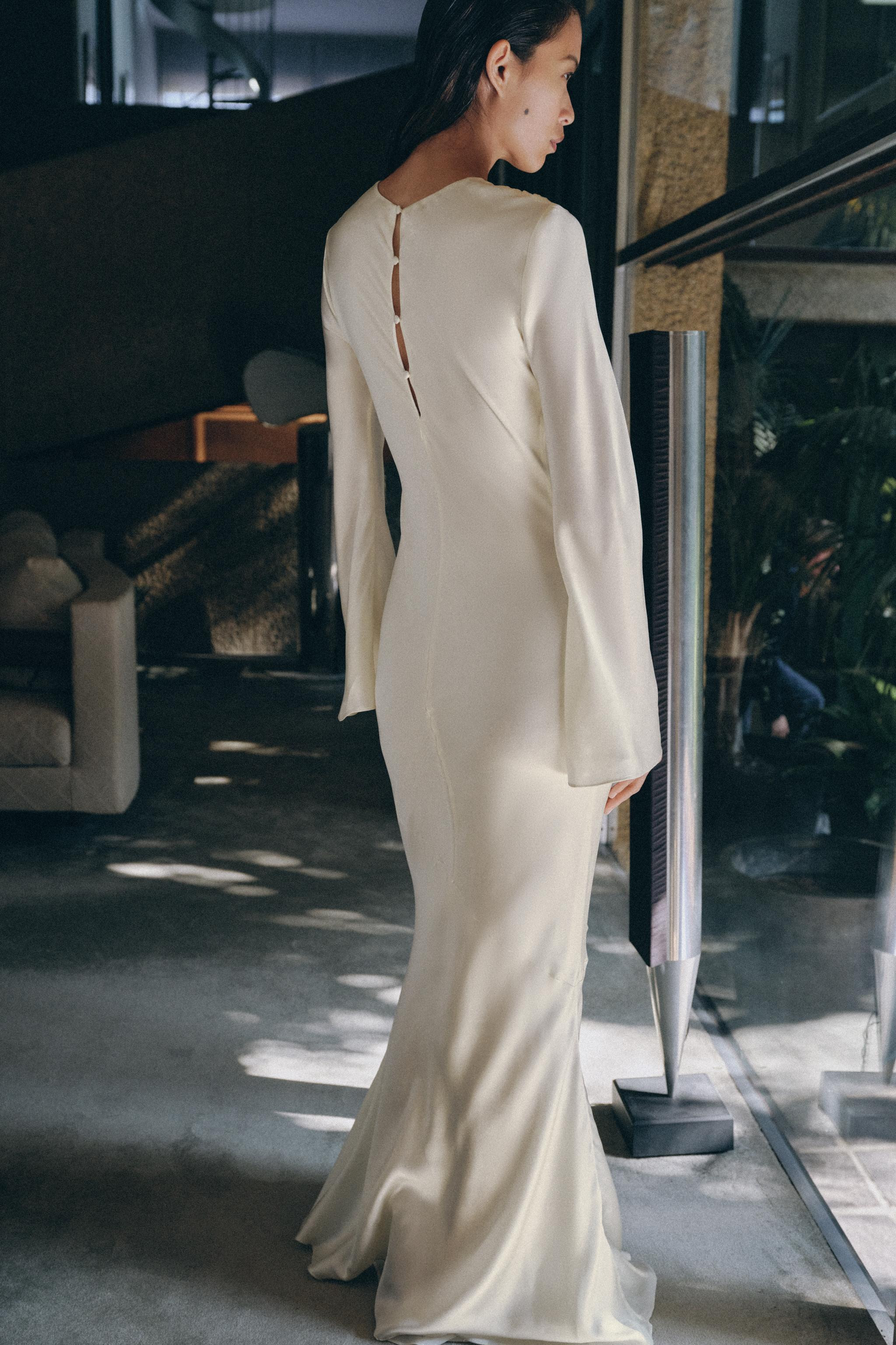 100% SILK DRAPED DRESS | Zara US