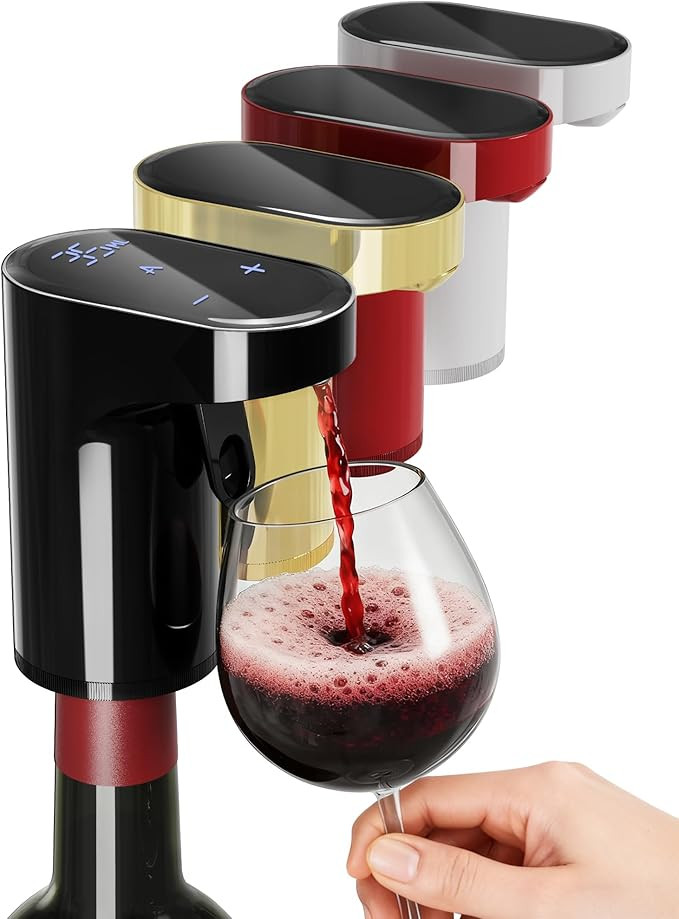 5-in-1 Electric Wine Decanter with Aerator,Digital Alcohol Bottle Dispenser Adjustable Dosing,Sma... | Amazon (US)