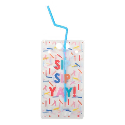 Packed Party Sip Sip Yay 4-Count Reusable Drink Pouches with Straws | Target