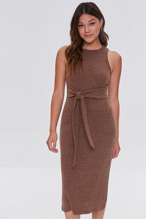 Ribbed Tie-Waist Dress | Forever 21 (US)