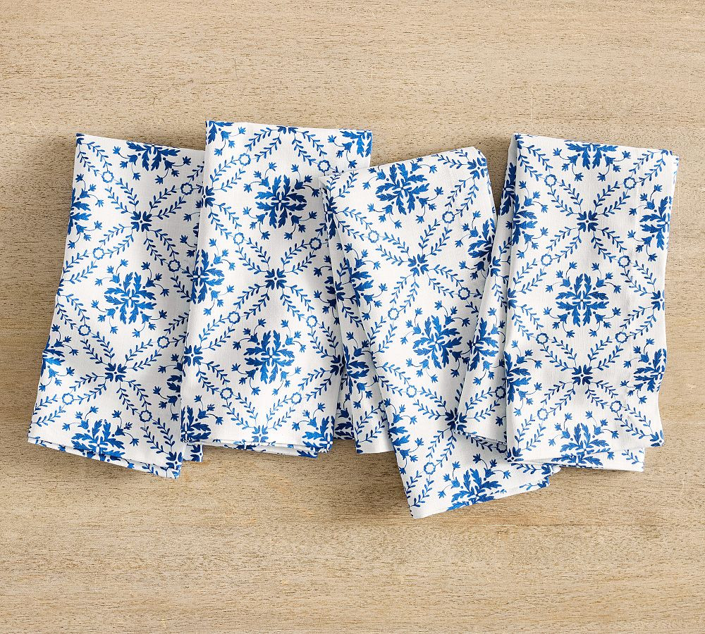 Mark D. Sikes Clementine Geometric Napkin​s - Set of 4 | Pottery Barn (US)