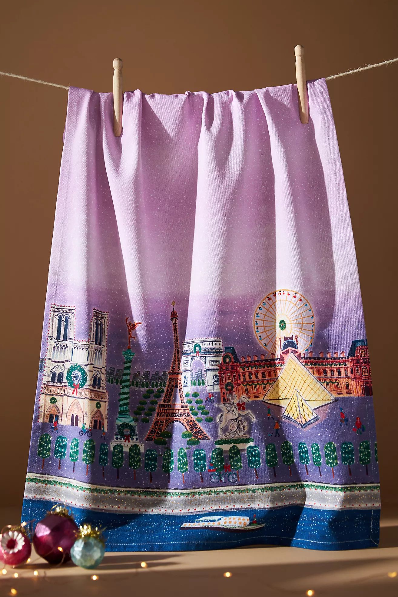 Holiday In The City Dish Towel | Anthropologie (US)