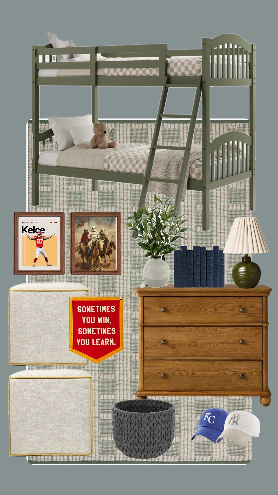 Boys room mood boardd