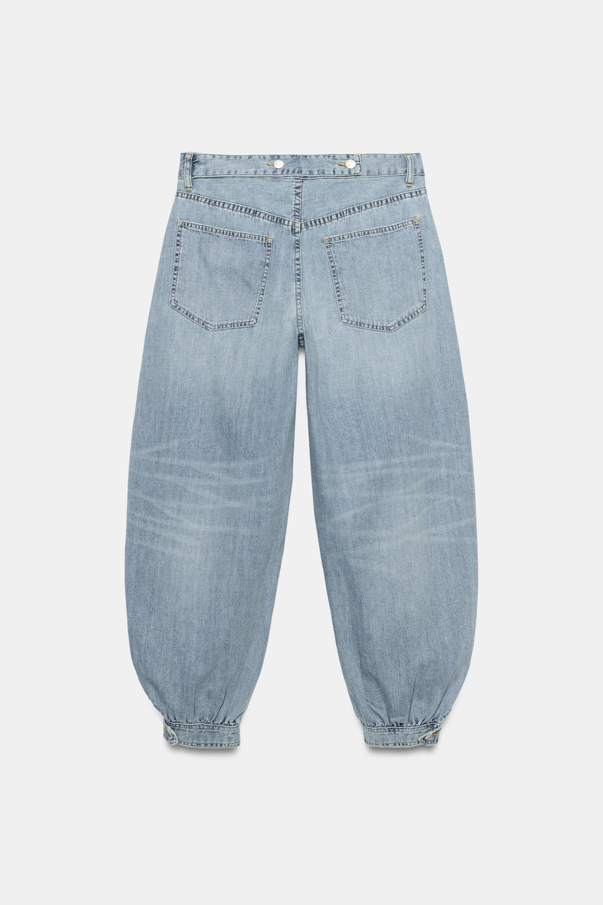 TRF MID-RISE BALLOON JEANS | Zara US