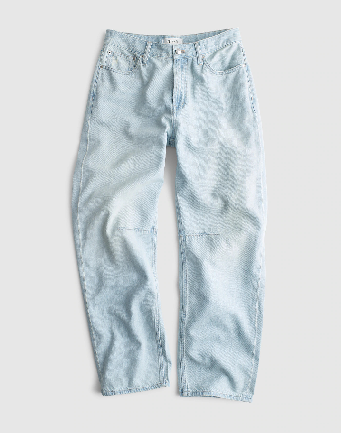 The Darted Barrel-Leg Jean in Airy Denim | Madewell