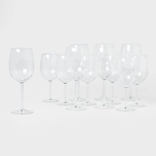 12pc Glass Assorted Wine Glasses - Made By Design&#8482; | Target