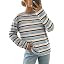 Dokotoo Womens Fall Fashion Long Sleeve Striped Tops Tee Shirts Casual | Amazon (US)