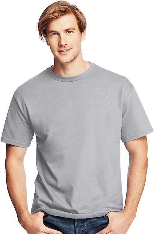 Hanes Men's Essentials Short Sleeve T-shirt Value Pack (4-pack) | Amazon (US)