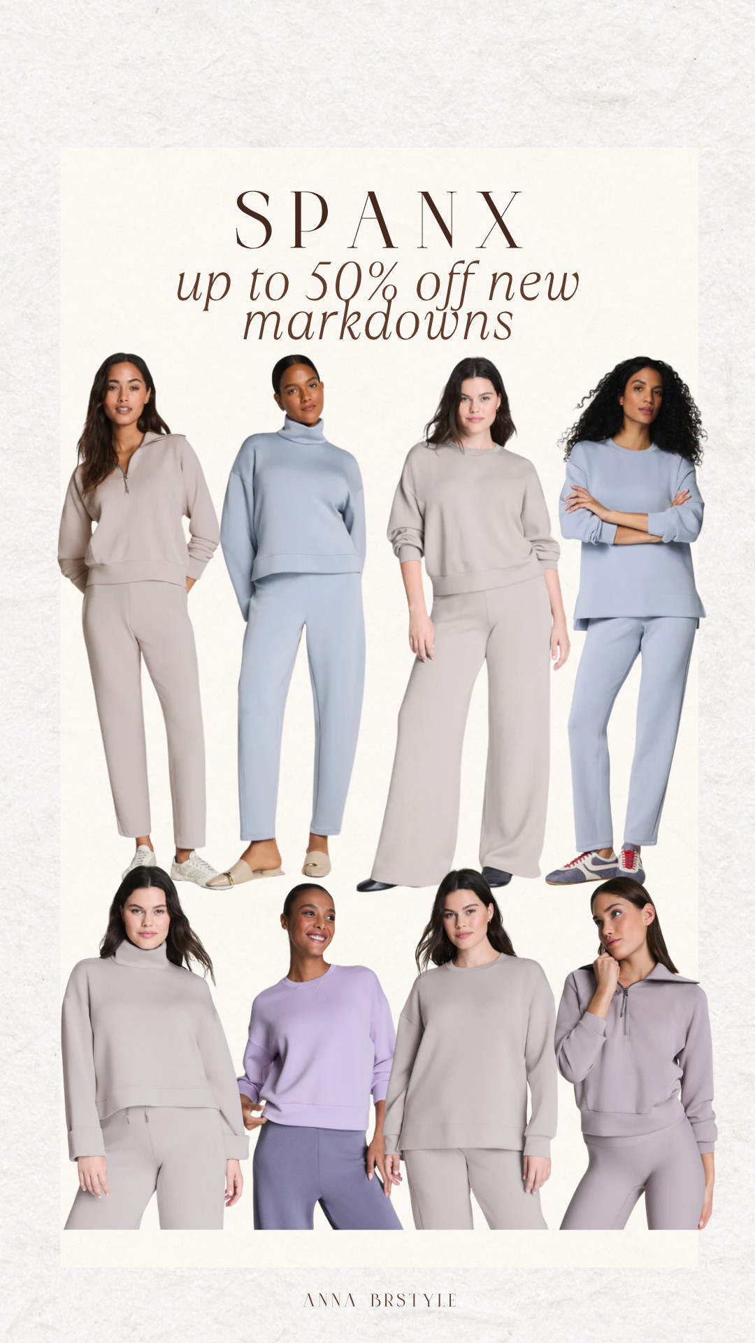 Spanx up to 50% off new markdowns.

spring style, spring comfy style, loungewear, athleisure look, annabrstyle. 

 #LTKOver40 #LTKSaleAlert