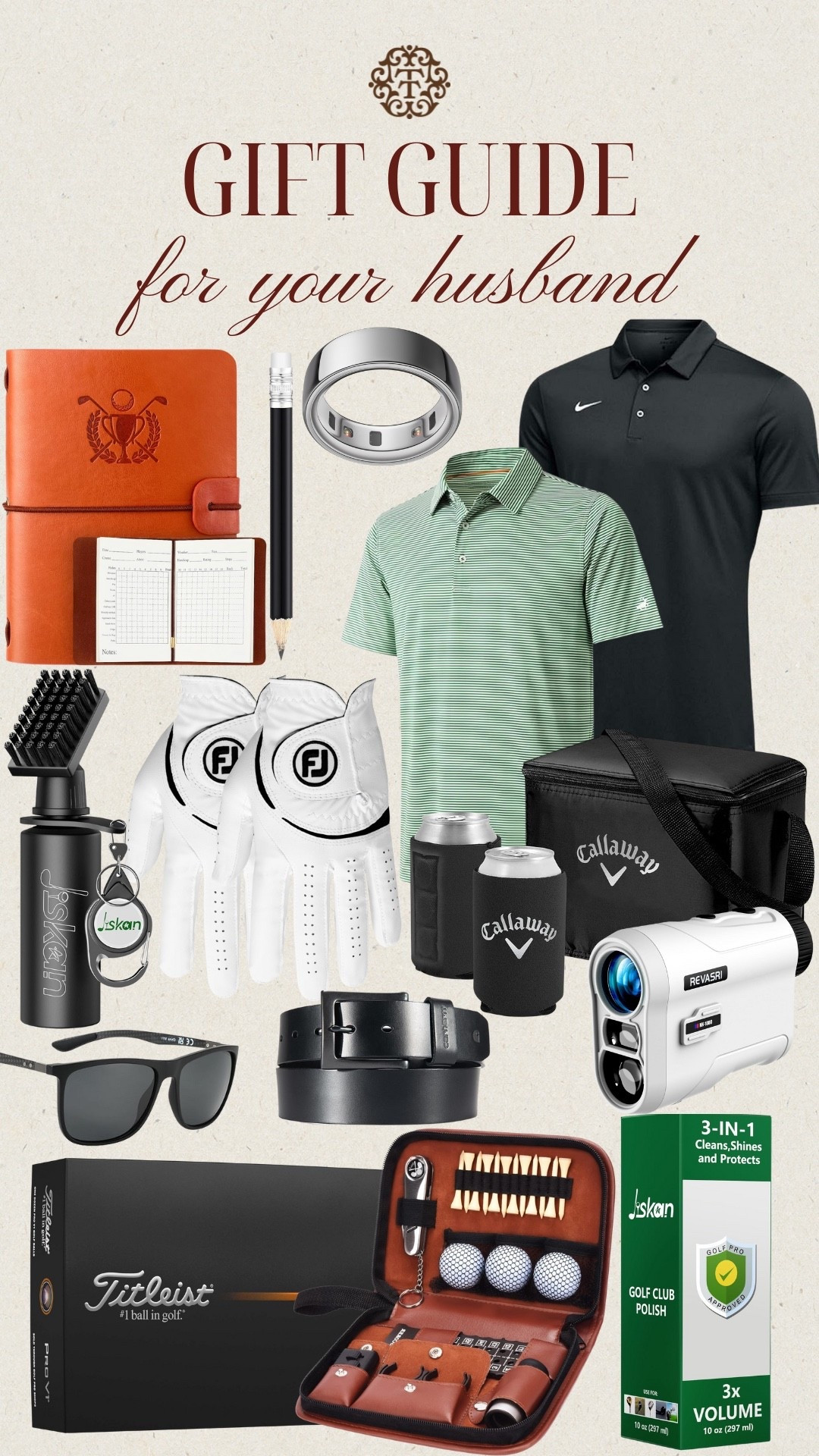 Looking for the perfect gift for your golf husband? From pro golf club polish to a stylish rangefinder, these gifts will make any golfer's day. And don't forget the koozie for their favorite beverage on the course!

#LTKHoliday #LTKGiftGuide #LTKSeasonal