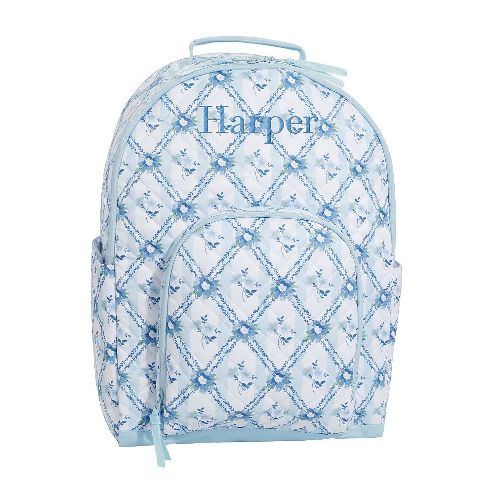 Hill House Home Quilted Gear-Up Backpack, Blue/Green | Pottery Barn Teen