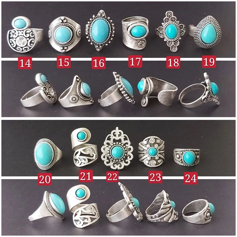 Boho Jewelry Turquoise Ringlarge Ring Boho Ring Statement | Etsy | Etsy (US)
