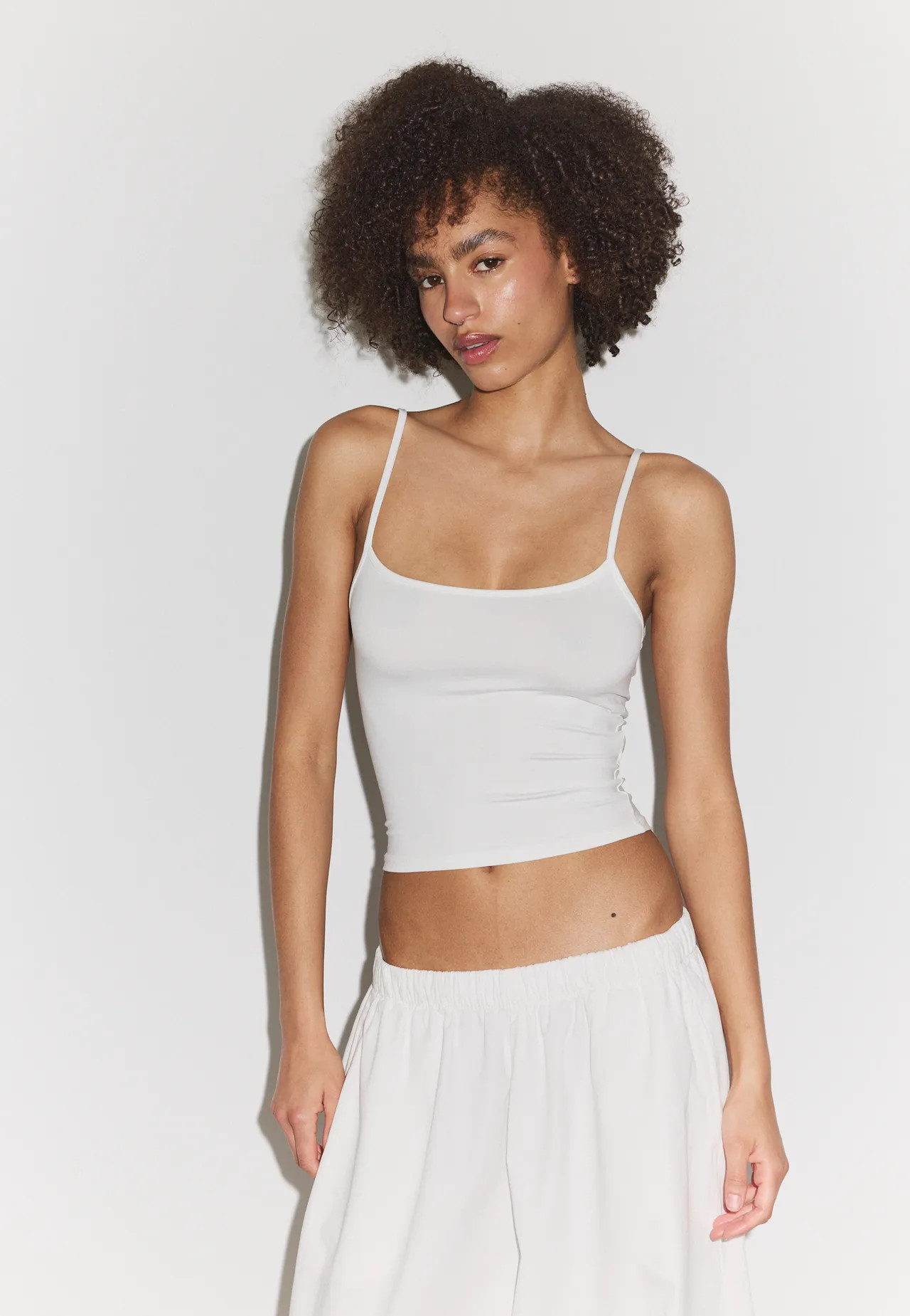 Strappy polyamide top | Stradivarius (UK)