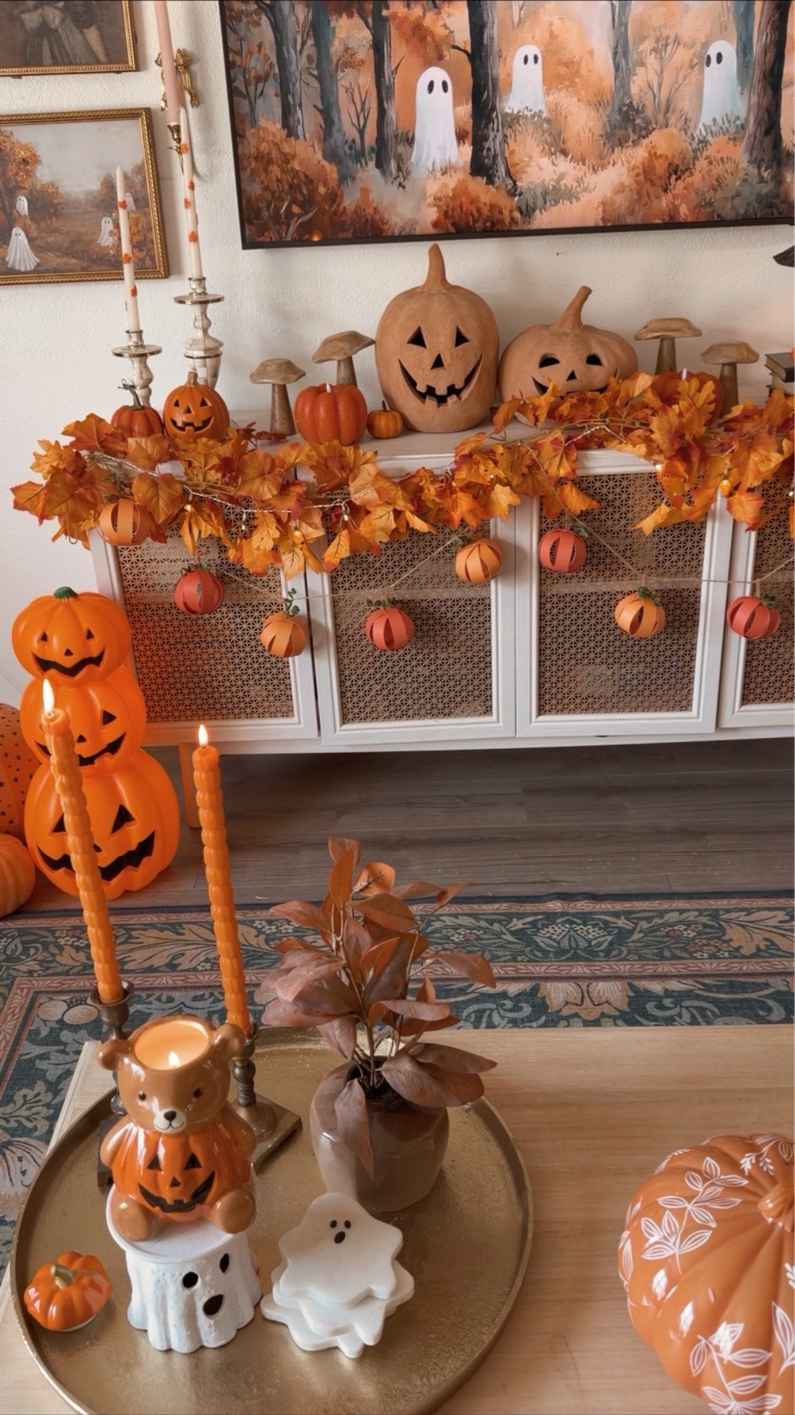Pumpkin garland DIY 🍂