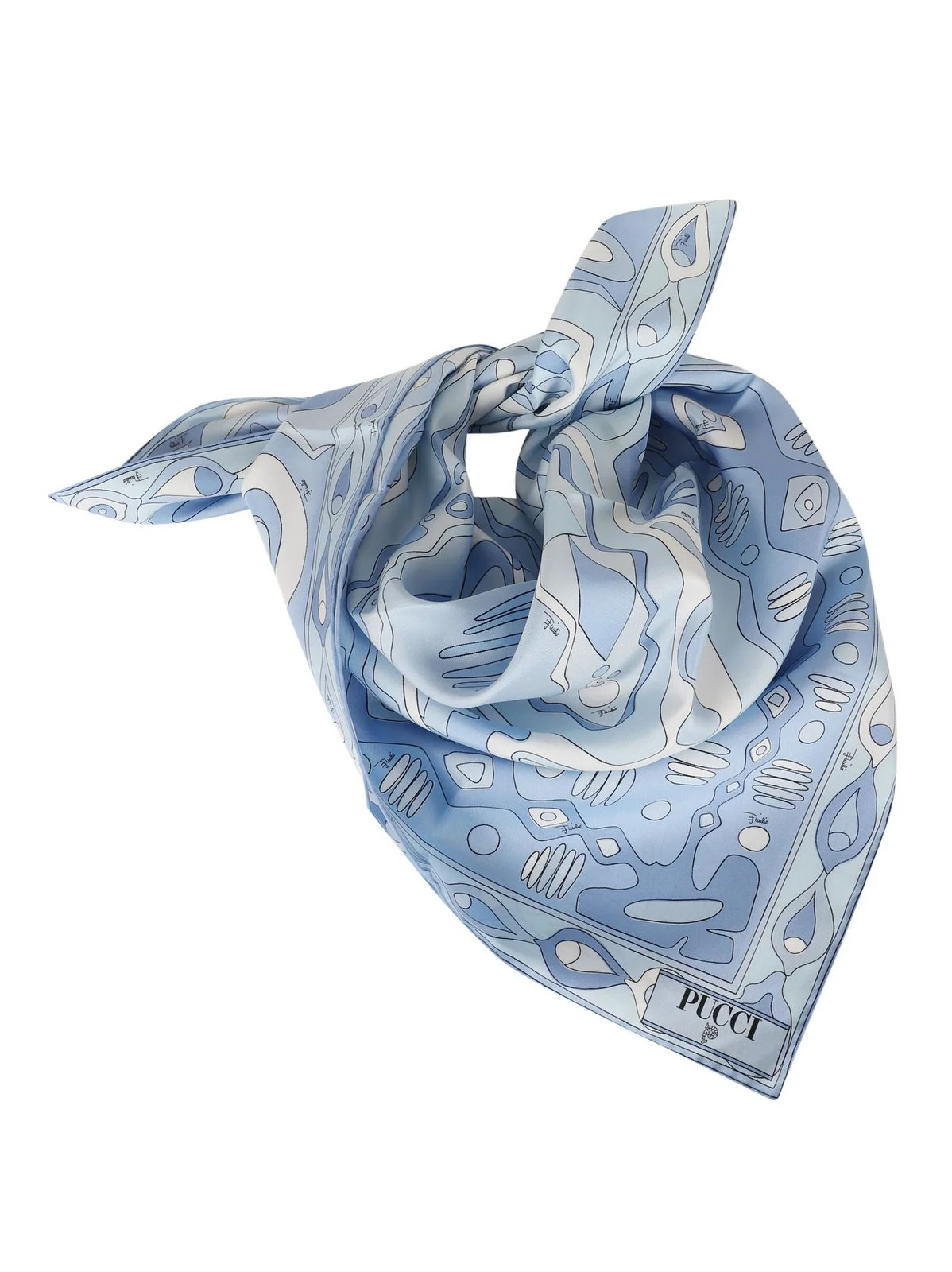PUCCI Printed Silk Square Scarf | Cettire Global
