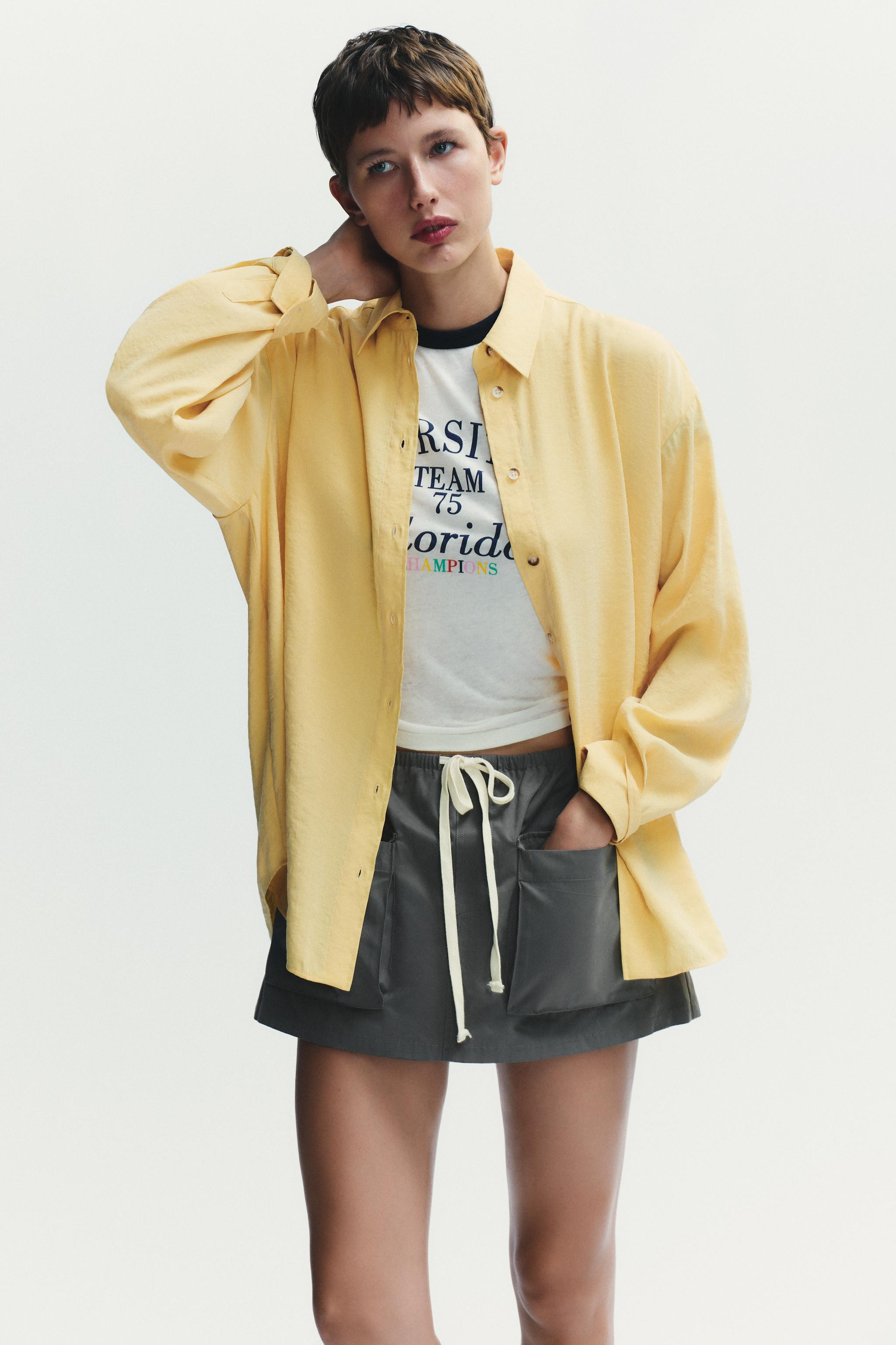 FLOWY OVERSIZED SHIRT | Zara US