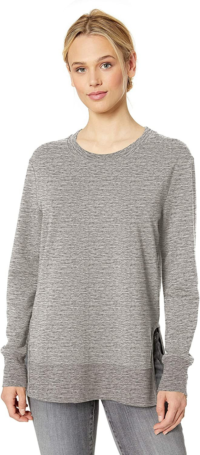 Amazon Brand - Daily Ritual Women's Terry Cotton and Modal Pullover with Side Cutouts | Amazon (US)