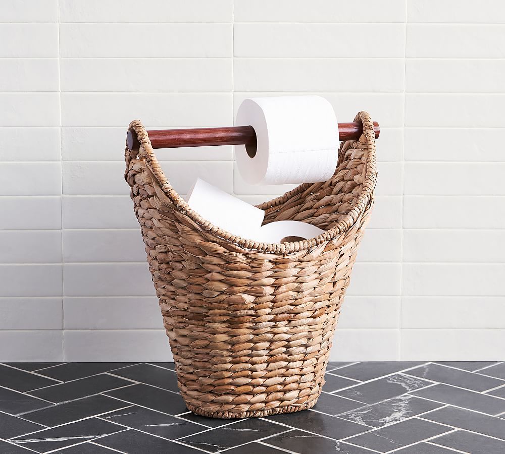 Seagrass Handcrafted Toilet Paper Holder | Pottery Barn (US)