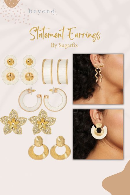 Neutral statement earrings from Sugarfix by Baublebar. Sourced from Target!!

#LTKFindsUnder50 #LTKGiftGuide #LTKStyleTip