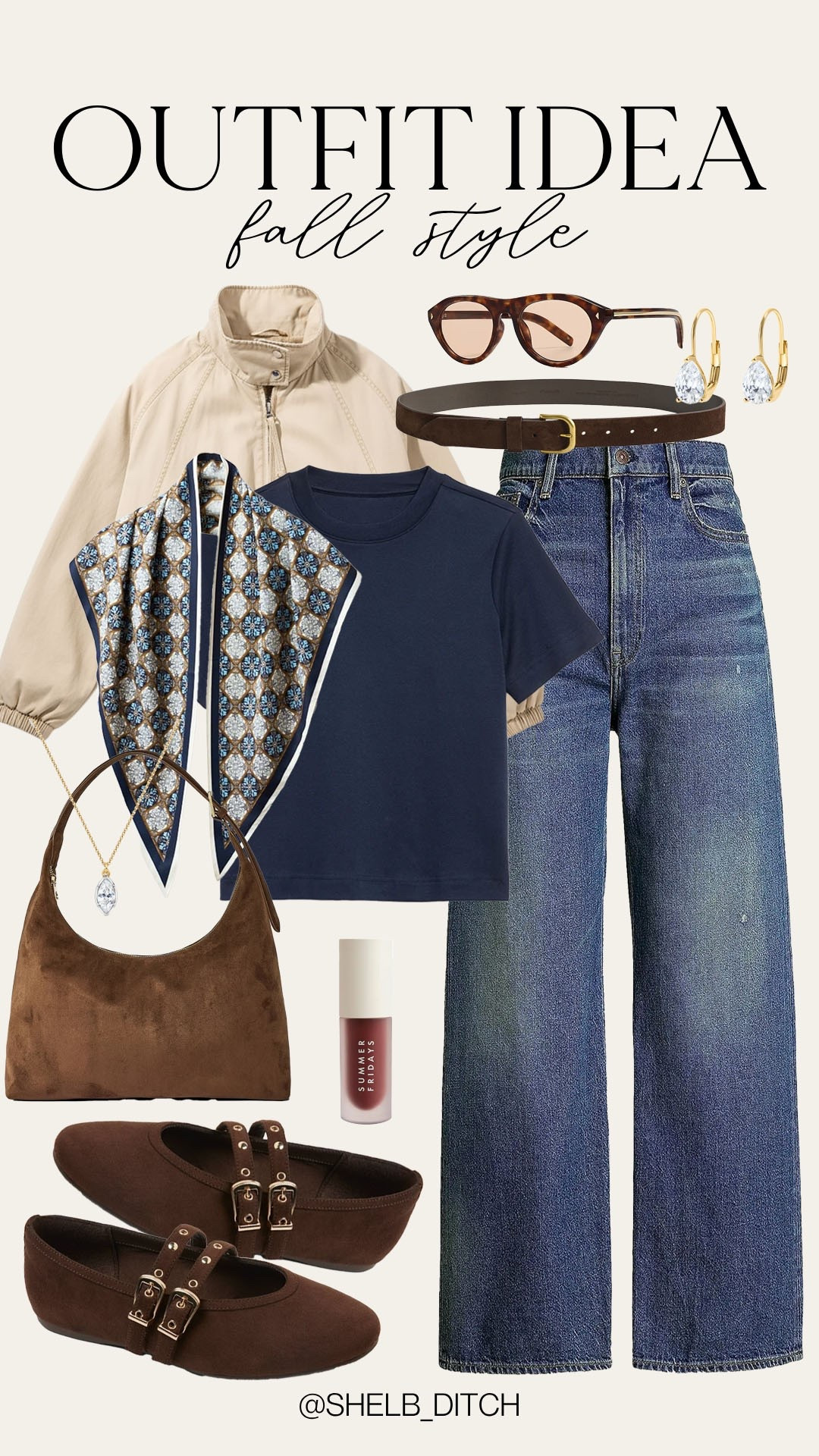 Trendy fall style. Easy fall outfit idea. Trendy fall outfit. Flattering denim. Trendy bandana print scarf. Fall jacket. Classic fall OOTD.

#LTKootd #LTKSeasonal #LTKgrwm