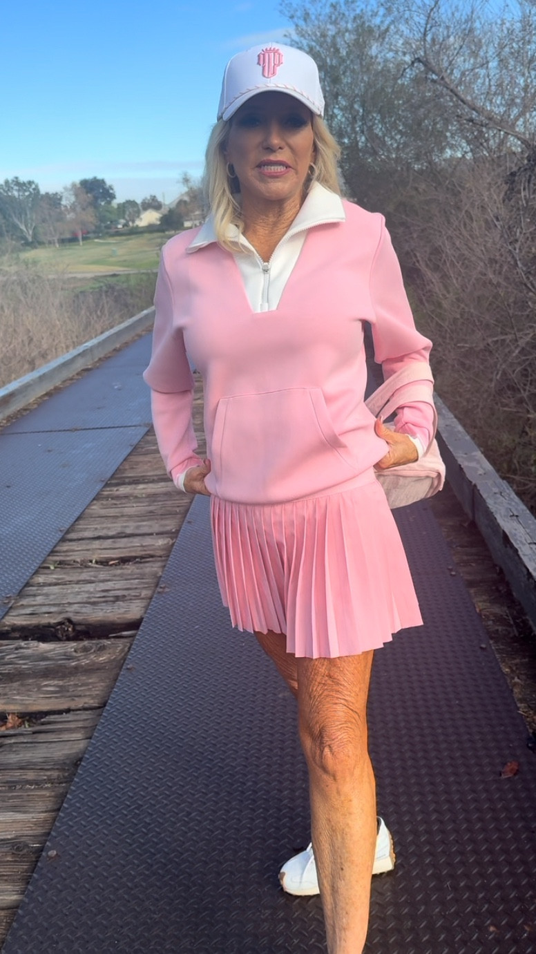 Airfree Women’s Pink Long Sleeve Sweatshirt and Skirt Set Cozy Two Piece Lounge Outfit.  Perfect for Golf, Pickleball and Tennis! #LTKFinds #earncommission #Amazonfinds #womensgolfwear #affordablestyles#LTKFindsUnder100 

#LTKActive #LTKootd