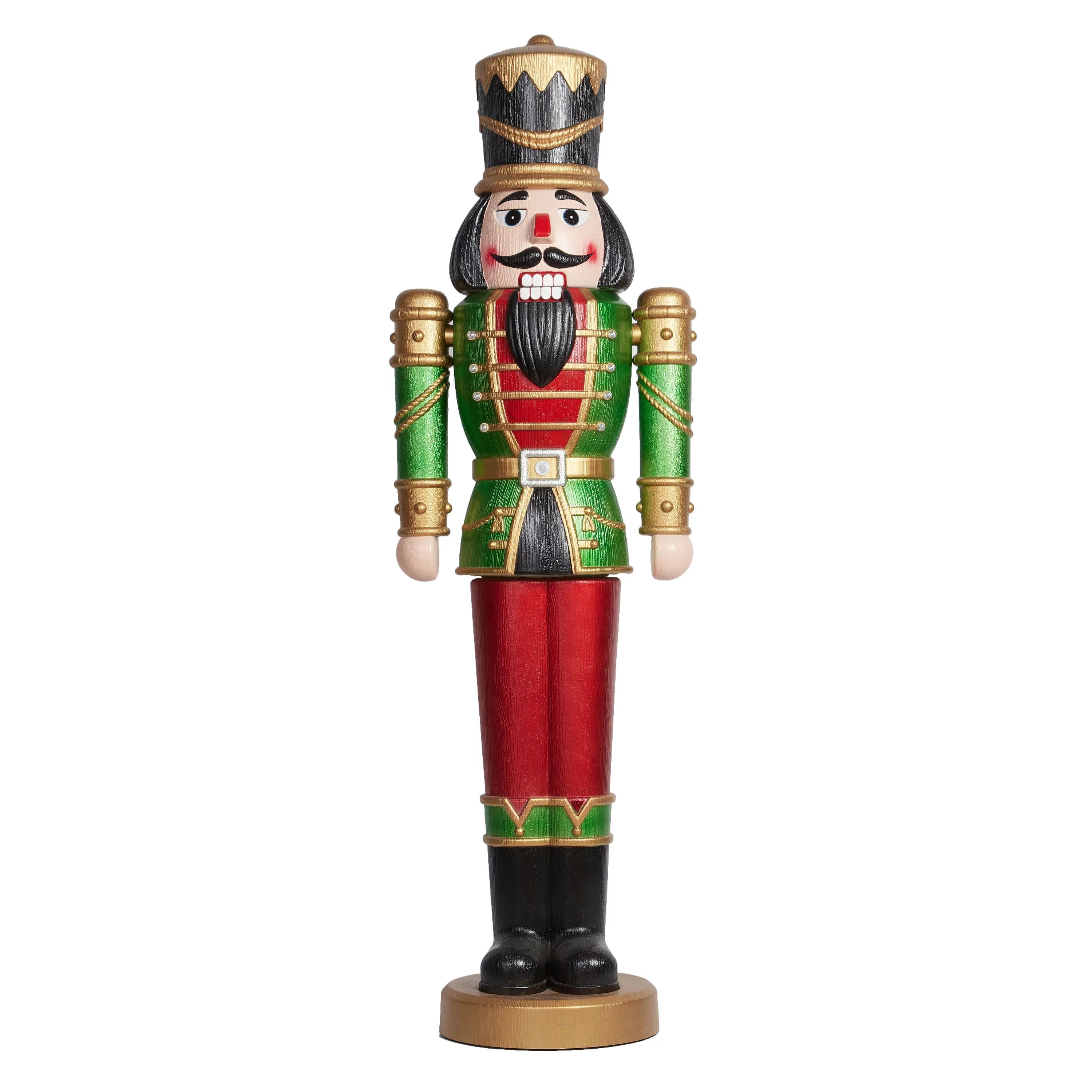 Holiday Time Light-Up Musical Nutcracker Indoor/Outdoor Christmas Décor, 68IN | Walmart (US)