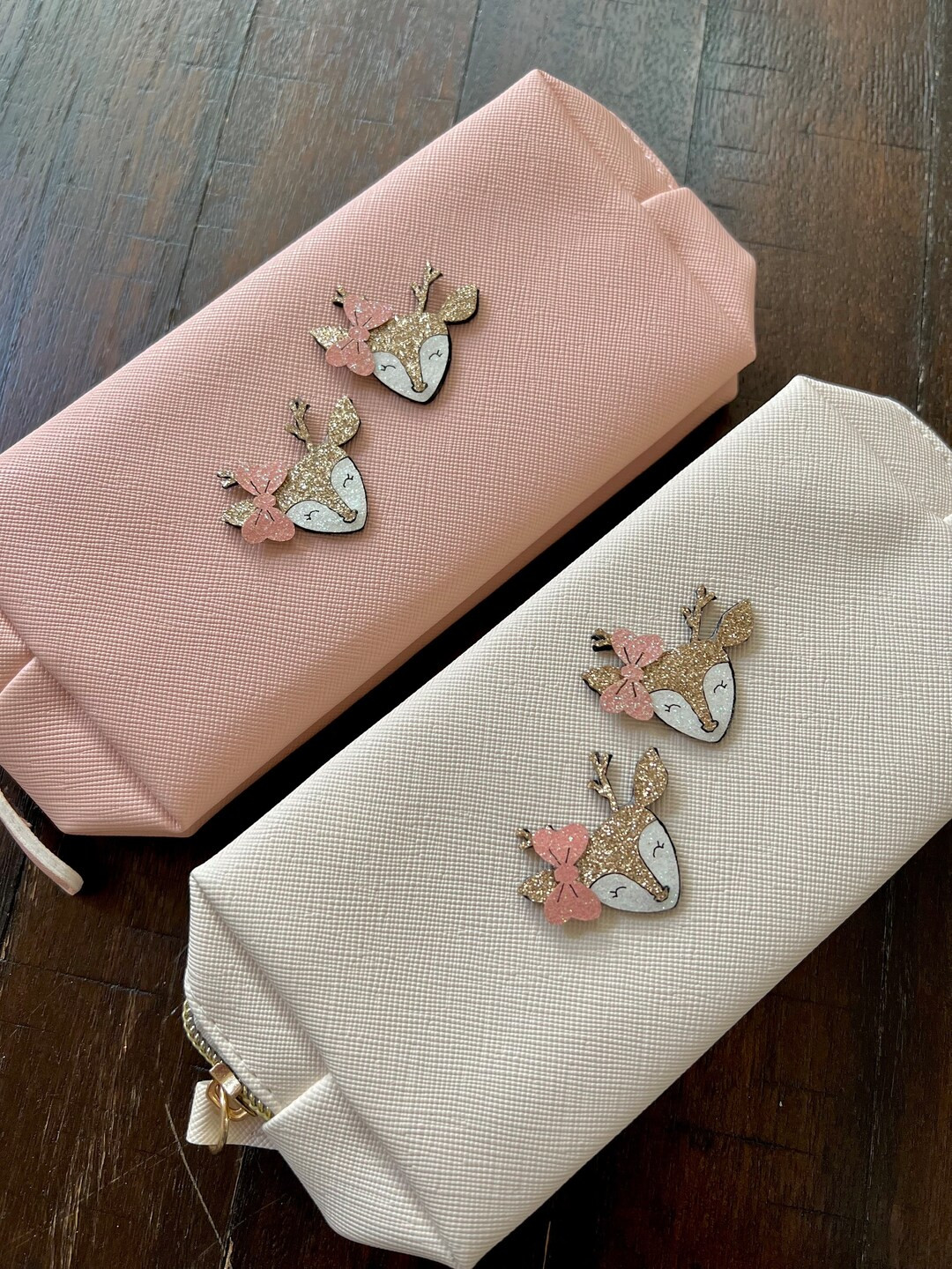 Reindeer Make up Bag Gift for Girls With Preppy Patch Cosmetic - Etsy | Etsy (US)