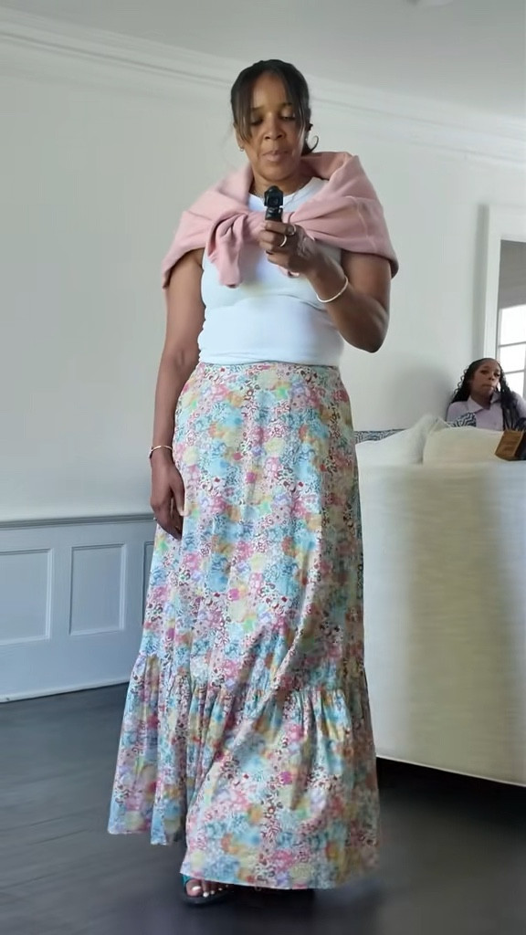 Summer outfit work outfit graduation outfit @jcrew maxi skirt tank top sweatshirt #style #fashion #nyc #outfit #simmer #workwear #workoutfit #casual #skirt 

#LTKOver40 #LTKgrwm #LTKootd