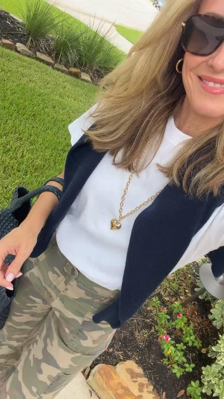 Camo pants and a simple tee are such a good early fall combo. I’m wearing a medium in both, and these mesh flats are perfect for that in between weather when I’m ready to move on from flip flops but it’s still warm outside.

camo pants, camouflage pants, mesh flats, mesh shoes, early fall outfit, casual fall outfit, fall flats, transitional fall style, tshirt outfit, women’s fall fashion, everyday fall outfit, HauteandHumid

#LTKootd #LTKSeasonal #LTKOver40