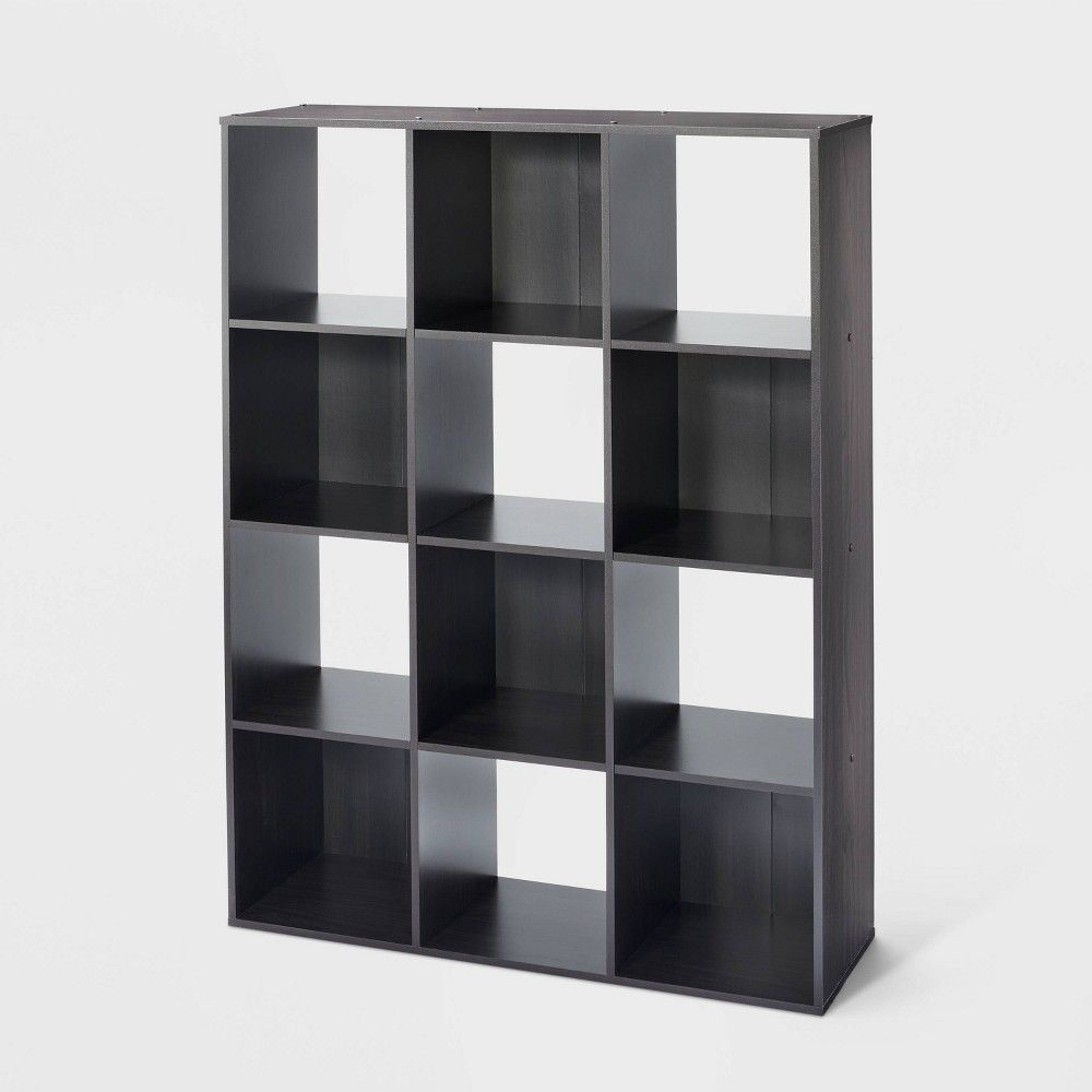 11"" 12 Cube Organizer Shelf Espresso Brown - Room Essentials | Target