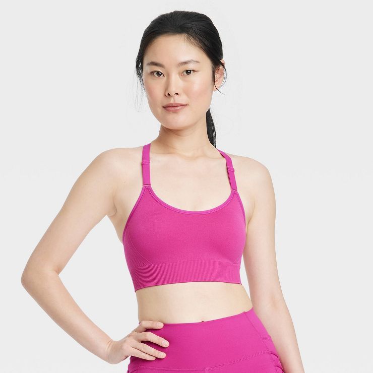 Women's Medium Support Seamless Cami Sports Bra - All in Motion™ | Target