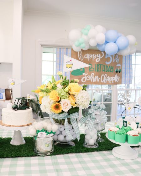 Master’s Golf themed Birthday party! We celebrated Chip’s 5th birthday this weekend with a Master’s Golf Party 🏌🏼⛳️

Toddler little boy party ideas inspiration golf birthday blue green yellow preppy

#LTKkids #LTKfamily #LTKparties