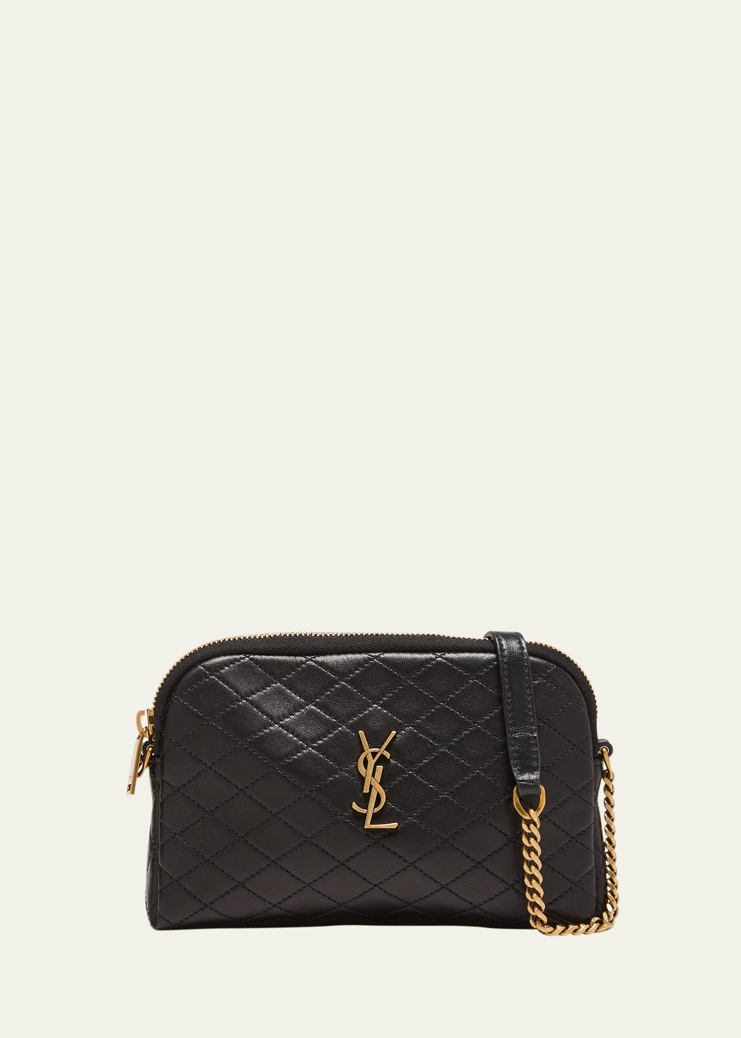 Saint Laurent Gaby Mini Lambskin Crossbody Bag | Bergdorf Goodman